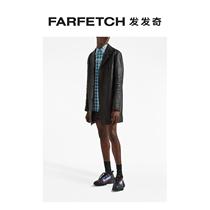 Prada Prada mens single row of buckle cortical coat FARFETCH hair chic