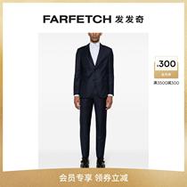 Giorgio Armani Armani mens fine striped single row of buttoned suit FARFETCH Hair Chi