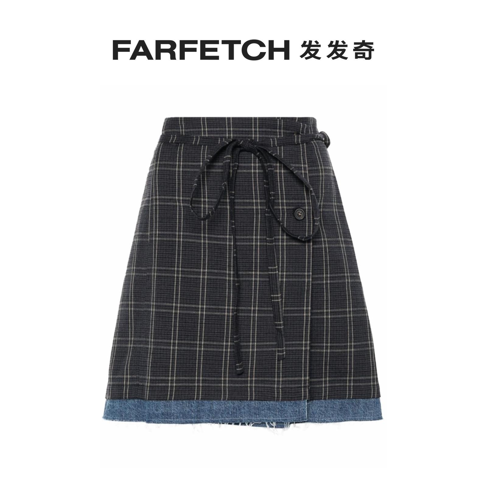 Our Legacy女士Sarong 格纹半身裙FARFETCH发发奇 - 图0