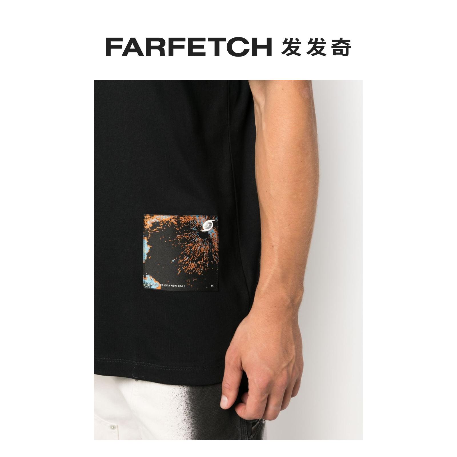 Oamc男士Ascent 贴花细节棉T恤FARFETCH发发奇 - 图3