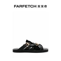 Moschino men logo clasp with slippers FARFETCH hair chic
