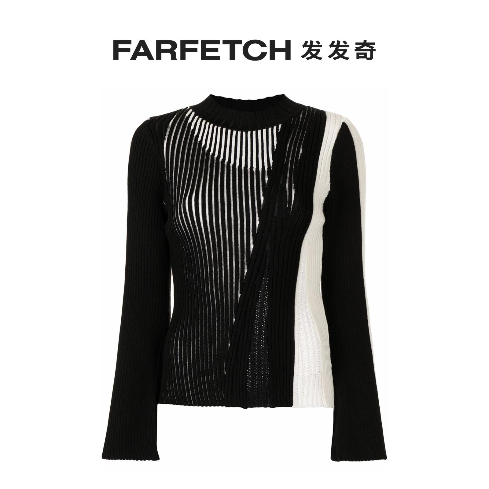 [Final Sale]Mame Kurogouchi女士Moon Motif 罗纹毛衣 FARFETCH - 图0