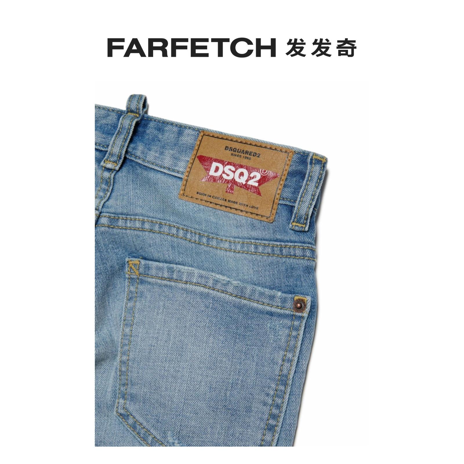 Dsquared2童装Cool Guy直筒牛仔裤FARFETCH发发奇-图1