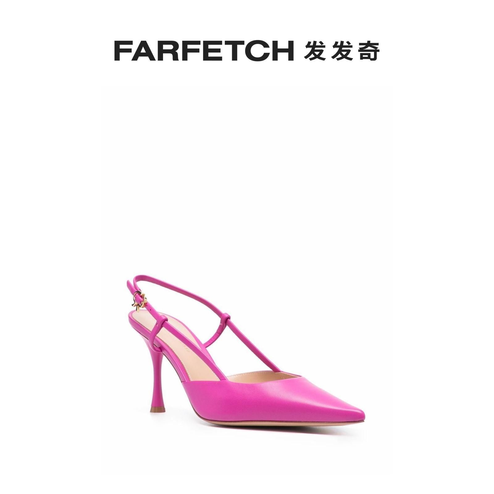 Gianvito Rossi女士Ascent 裹踝高跟鞋FARFETCH发发奇 - 图0