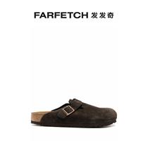 Birkenstock mens Boston suede leather wood sandals sandals FARFETCH Fat Chic