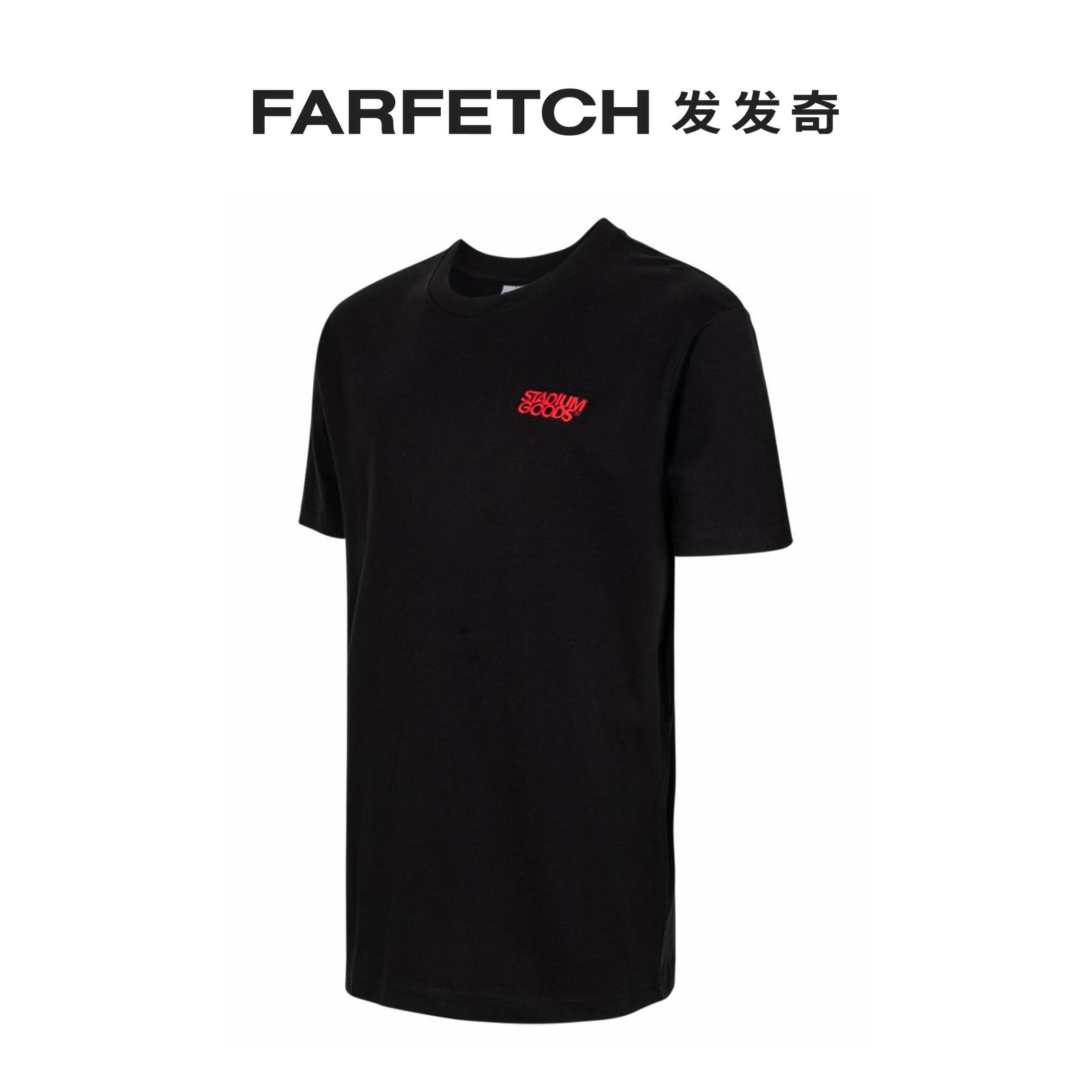 Stadium Goods男女通用Black-Red 叠层logo T恤FARFETCH发发奇 - 图1