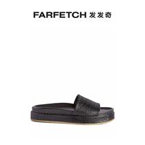 Giuseppe Zanotti mens GZ-Indi imitation crocodile tattooy embossing slippers FARFETCH Fat Chic