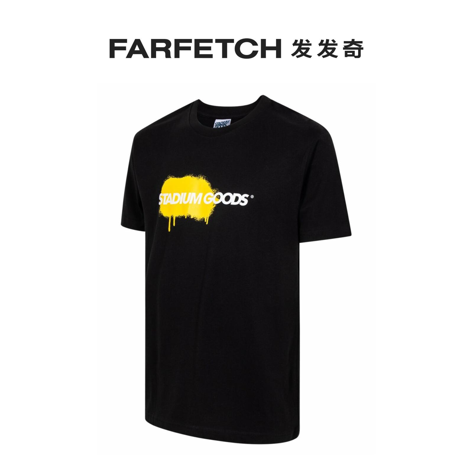 Stadium Goods男女通用油漆滴落效果logo T恤FARFETCH发发奇-图1