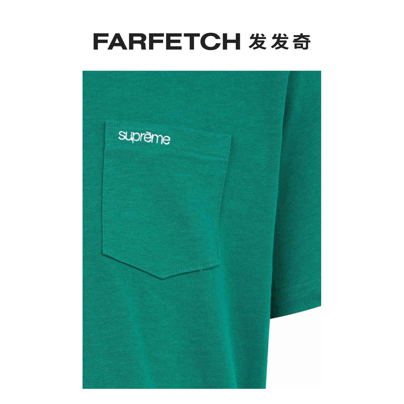 Supreme男女通用短袖口袋T恤FARFETCH发发奇