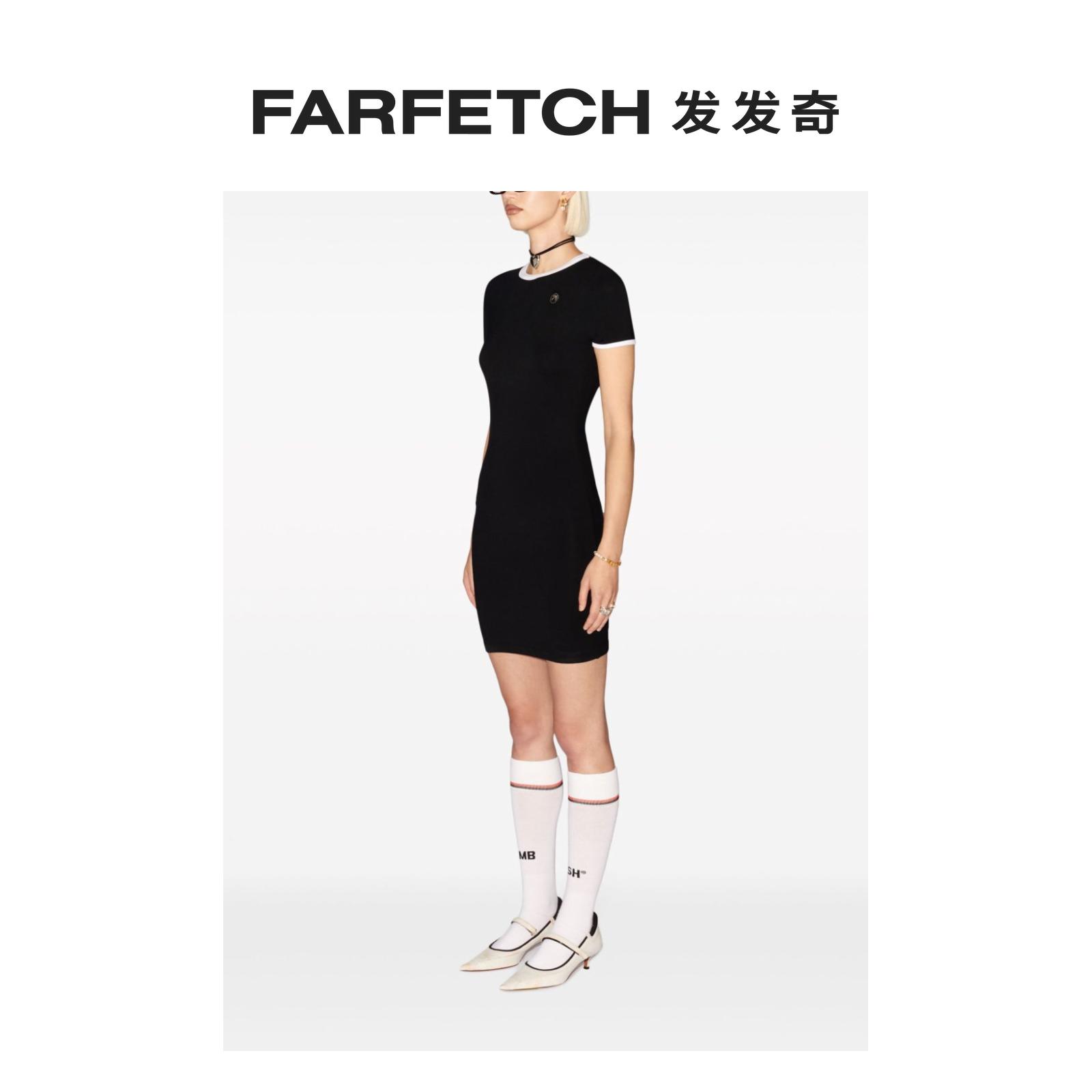 Ambush女士对比边饰罗纹迷你连衣裙FARFETCH发发奇 - 图1