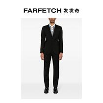 Emporio Armani Amari Mens single row of first cut wool suit suit FARFETCH Hair chic