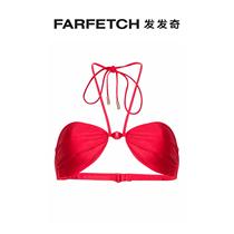 Ms. Cult Gaia Euphrasia Pearl decorated with FARFETCH hair chic on bikini