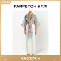Ms. Etro Ms Cape Leather Dresse printed jacket FARFETCH Fat Chic