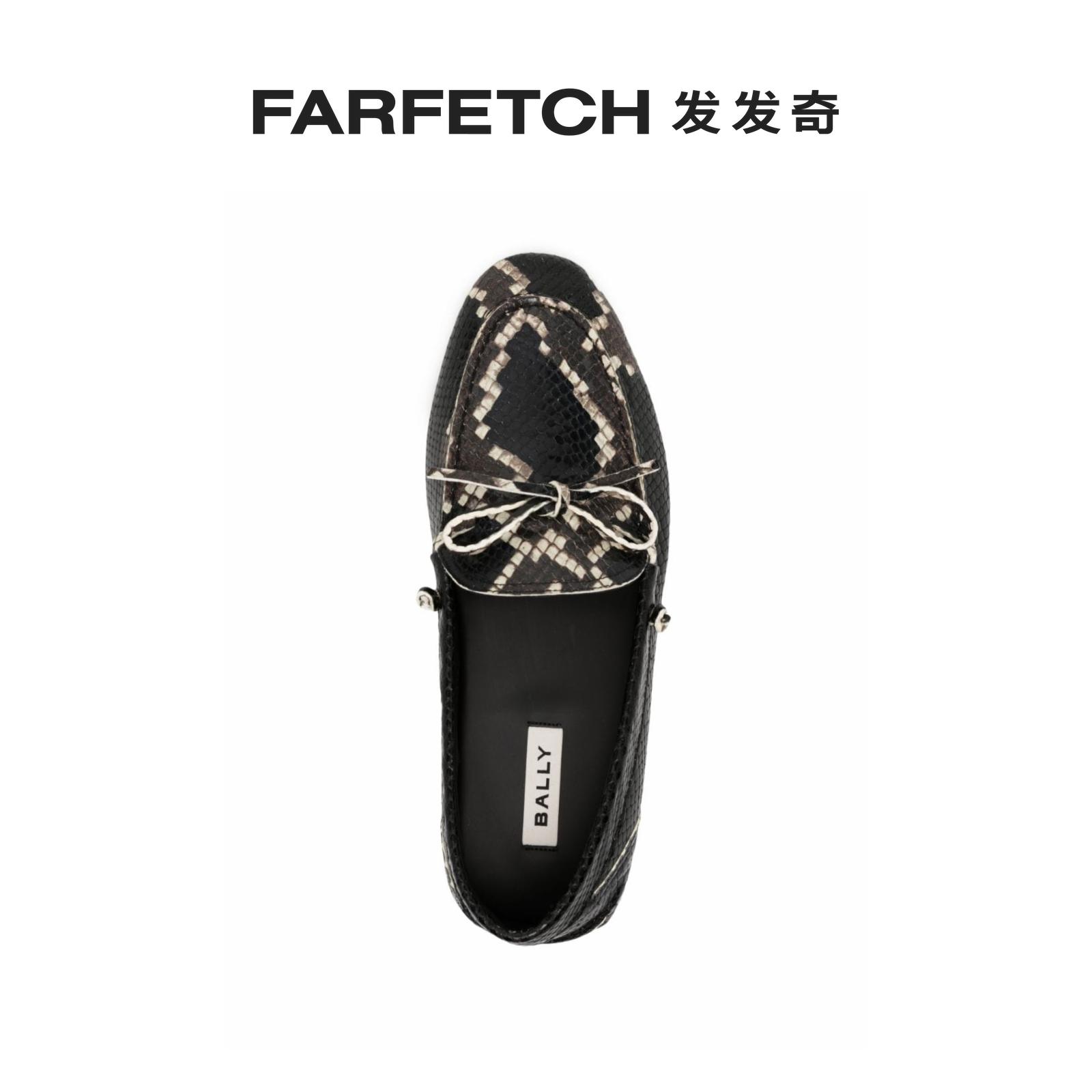 [Final Sale]Bally巴利男士仿蛇皮效果皮质乐福鞋FARFETCH发发奇 - 图2