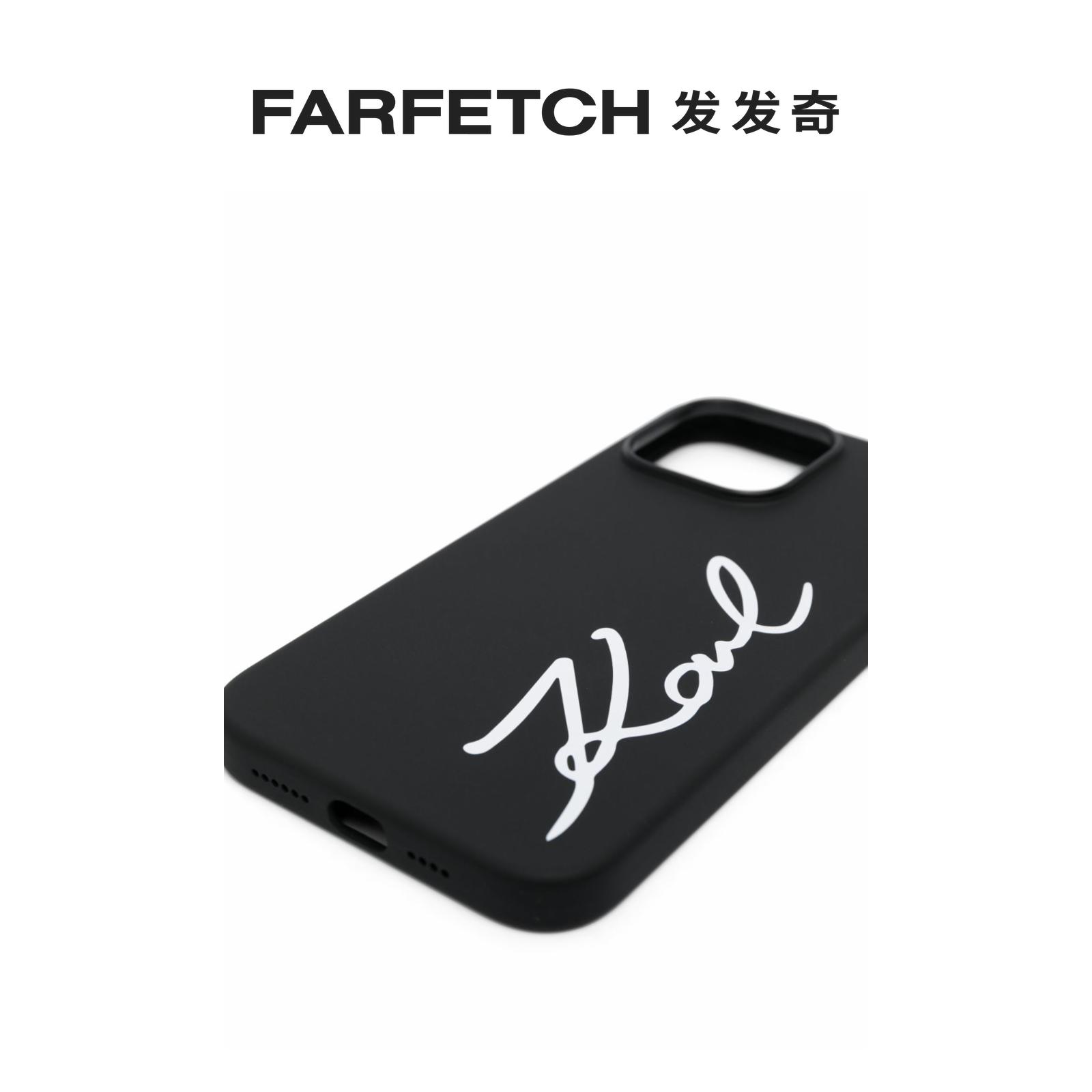 Karl Lagerfeld女士iPhone 14 Pro Max logo印花手机壳发发奇