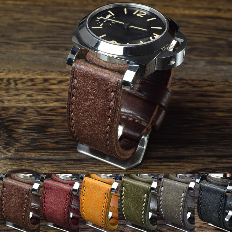 MC手工定制适配沛纳海表带真皮柔软磨砂复古男女款PAM382 111,淘宝优惠券,粉丝福利购,淘宝优惠卷