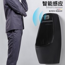 Anhua integrated sense urinal black ground floor type small poop adult hanging wall style home colorful ceramic small