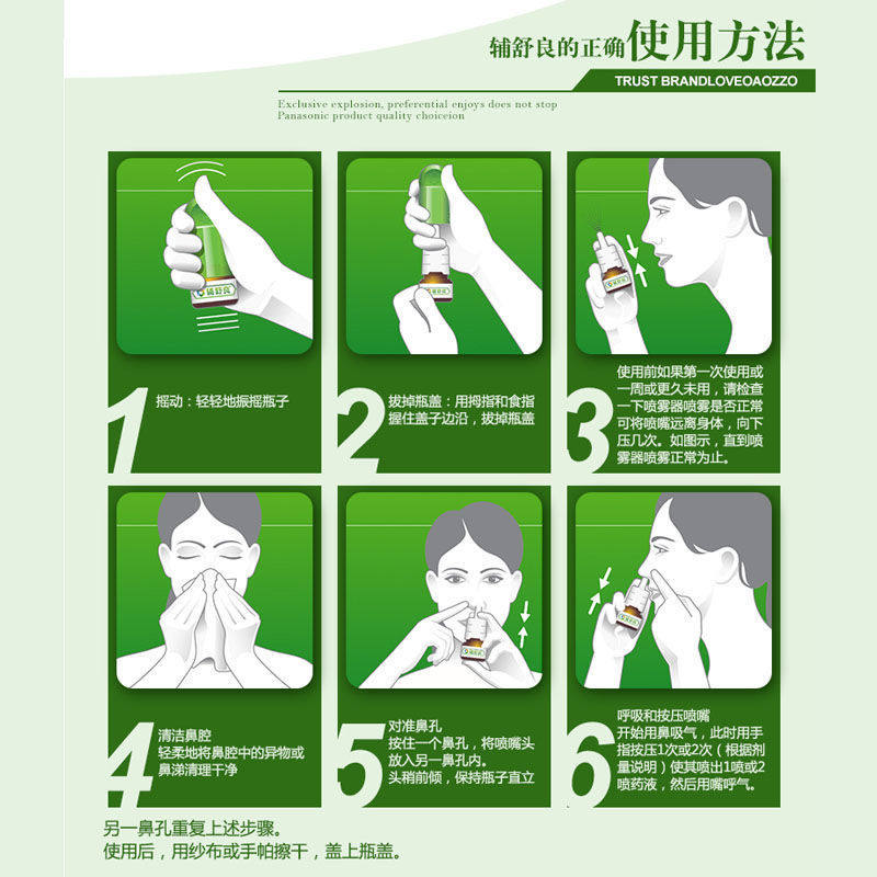 辅舒良丙酸氟替卡松鼻季节性鼻炎药 润泽堂大药房鼻