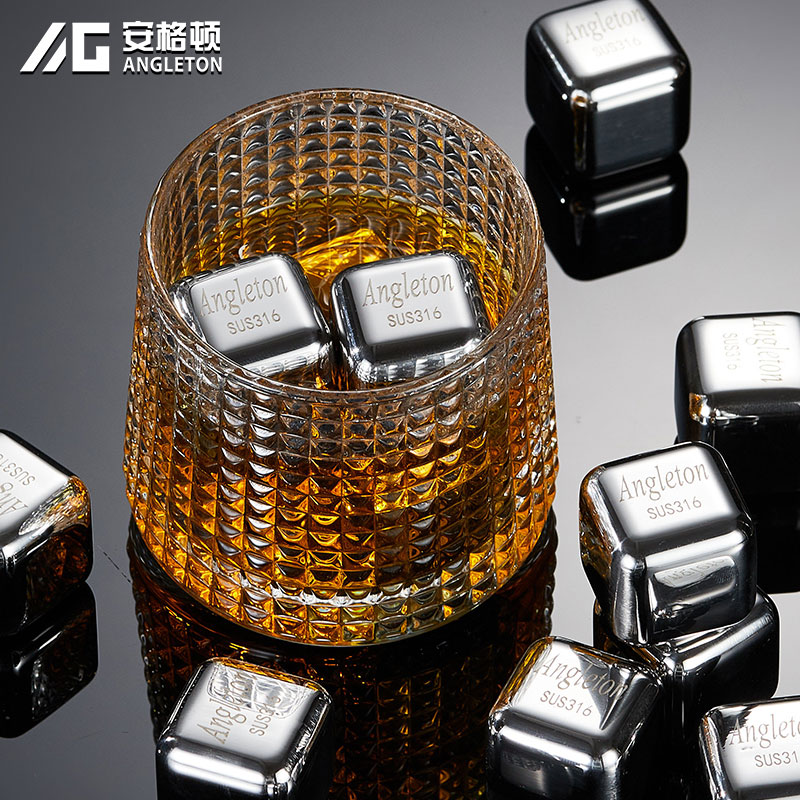 食品级316不锈钢冰块威士忌冰球模具金属304速冻冰粒啤酒酒吧家用 - 图1