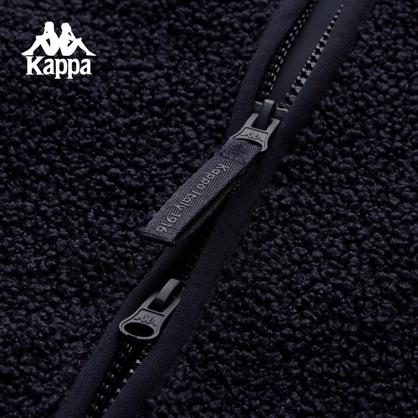 Kappa卡帕背靠背复古针织开衫女2025新款立领拉链开衫宽松外套,淘宝优惠券,粉丝福利购,淘宝优惠卷