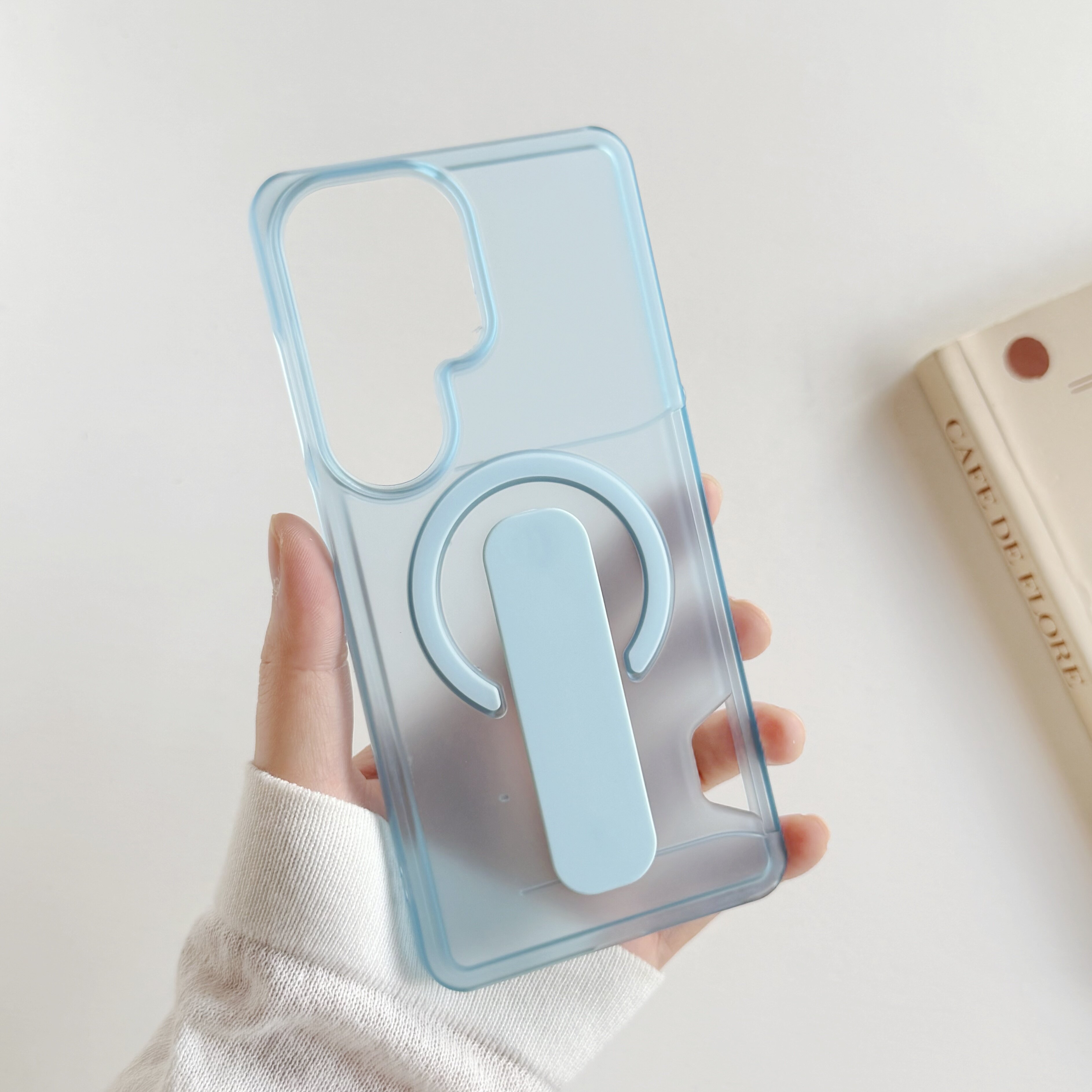 Samsung Magnetic Frosted Transparent Ring Holder Phone Case