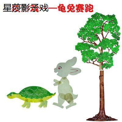 鼠牛虎兔龙蛇马羊猴鸡狗猪梅花鹿大象松鼠狼猫狮子动物皮影戏人物 - 图0