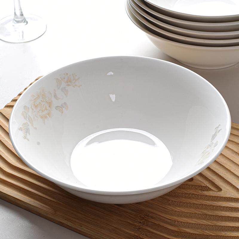 新骨瓷防烫家用时尚斗笠碗6/7/8英寸面碗汤碗泡面碗