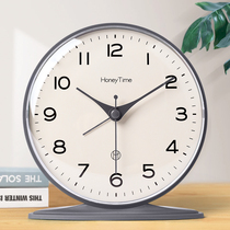 2023 new alarm clock secondary school student little boy desktop desktop seat clock minimalist personality fashion desktop clock girl