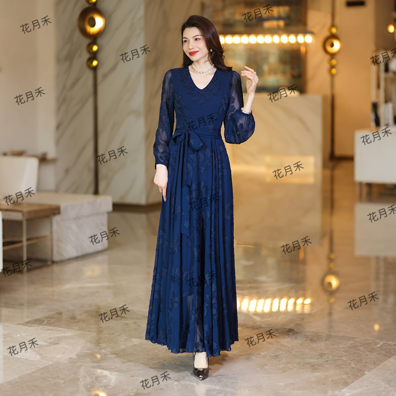 2025年春秋冬优雅气质大摆裙小个子连衣裙旅游长裙雪纺裙沙滩裙子,淘宝优惠券,粉丝福利购,淘宝优惠卷