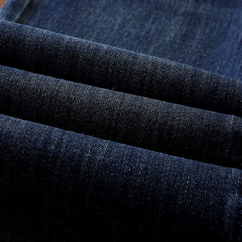 拉夏贝尔喇叭裤女显瘦裤子小个子深蓝高腰微喇牛仔裤加绒秋冬新款 - 图1