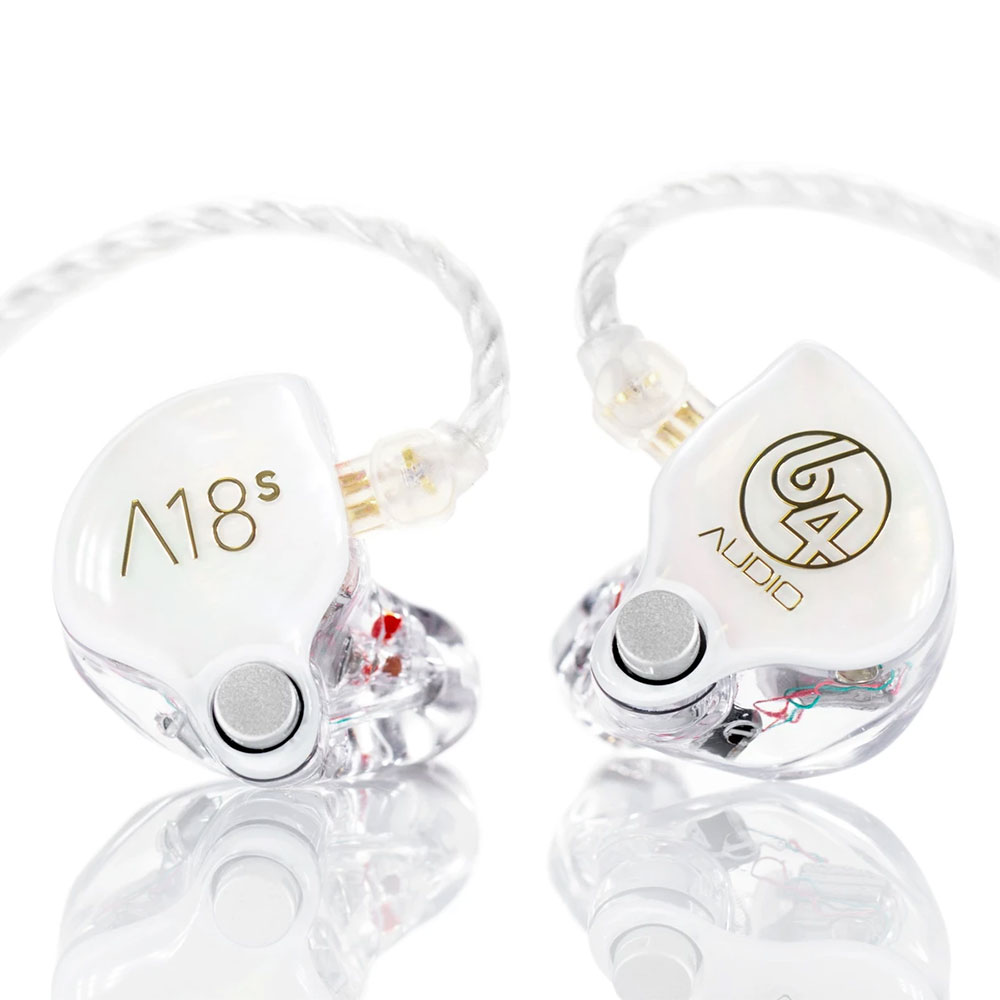 64Audio A18S定制监听耳塞耳返18动铁单元发烧有线入耳式hifi耳机 - 图0