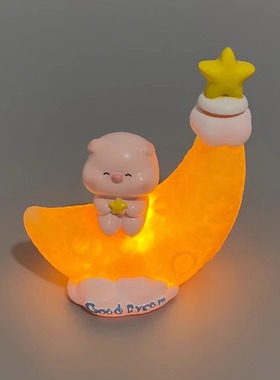 ins新款星星月亮小夜灯可爱卡通