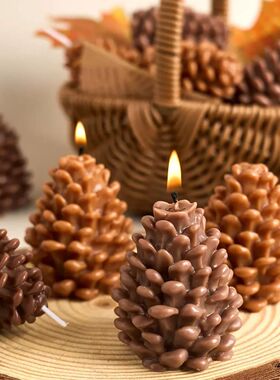3D Pine Cone Silicone Mold - DIY Christmas Ornament Craft To