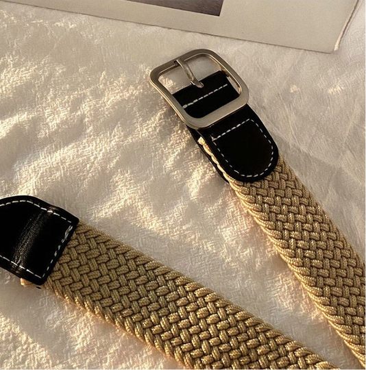 Children's punch-free belt for boys and girls denim