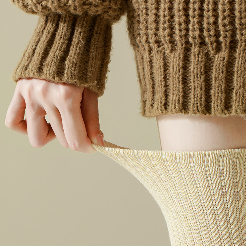 过膝长筒袜子女士纯棉秋冬季腿套加厚加绒保暖毛圈春秋款护膝袜套,淘宝优惠券,粉丝福利购,淘宝优惠卷