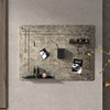Colorful elastic rope hole board decorative accessories entrance hall