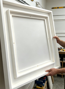 双层油画框实木立体外框装裱油画