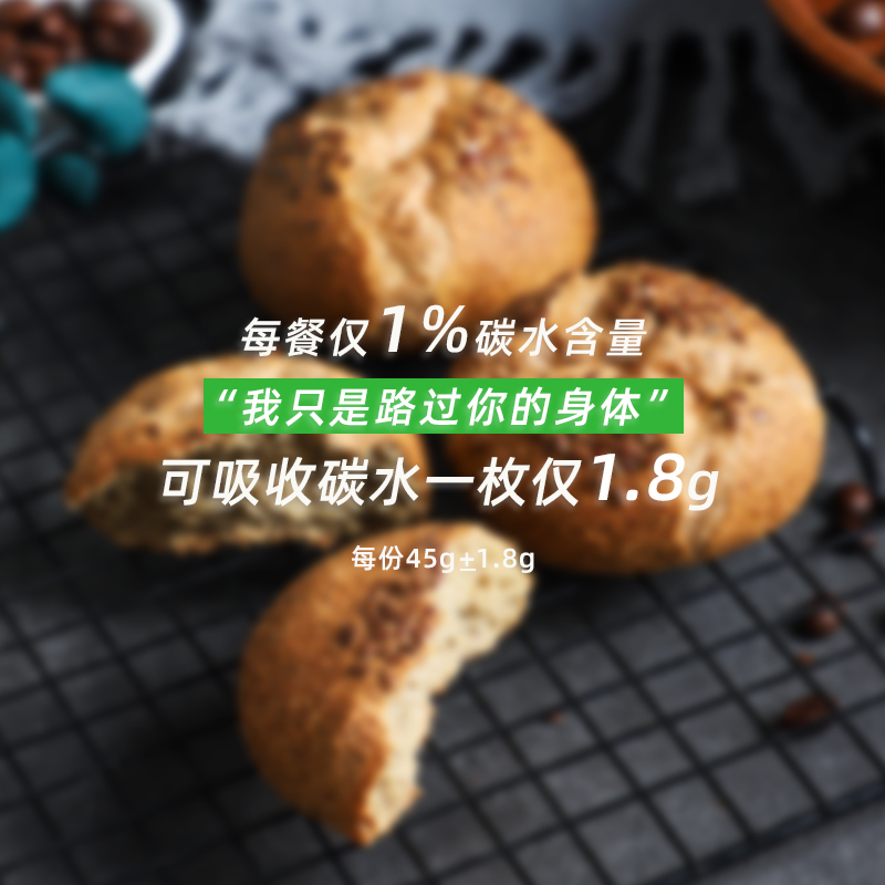 糖学友生酮低碳水无糖精面包无麸质糖人食品饱腹代餐断糖欧包零食-图0