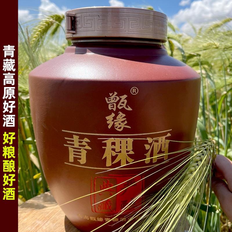 青稞酒青海纯粮食原浆白酒大坛装窖藏封坛高度散装老酒泡酒专用酒_虎窝淘