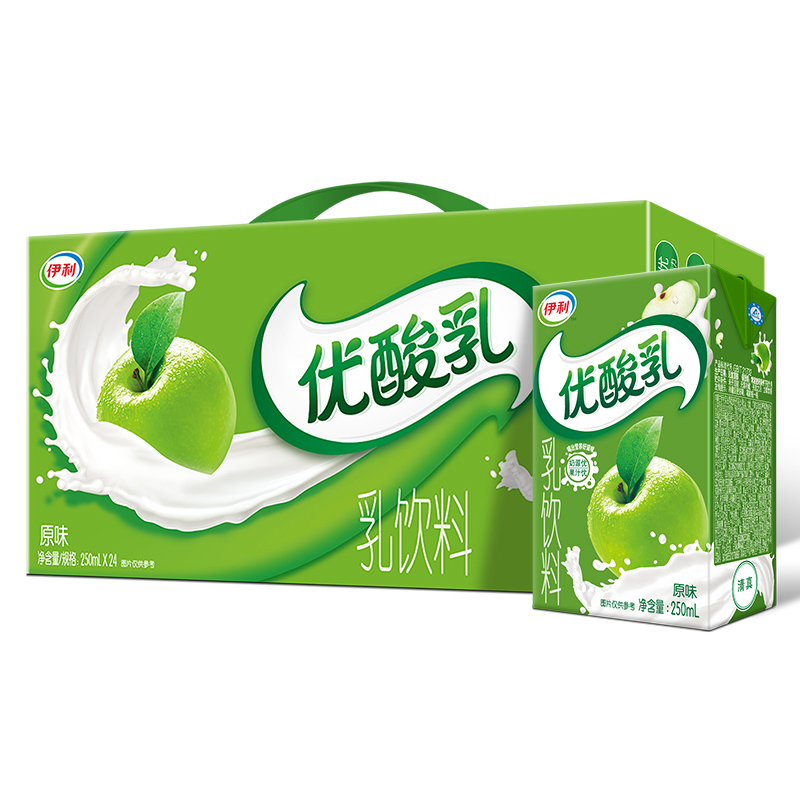 优酸乳原味250ml*24盒/整箱乳饮料牛奶酸酸乳酸奶批特价包邮-图3