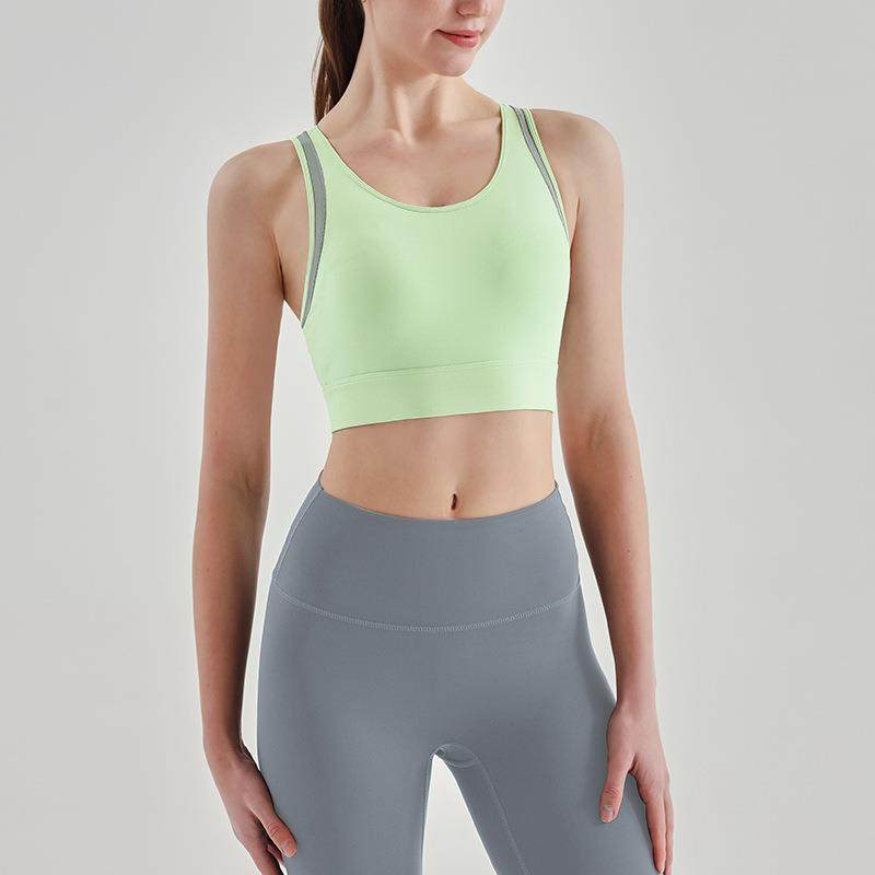 fitness breathable yoga back beautiful style vest gathered - 图1