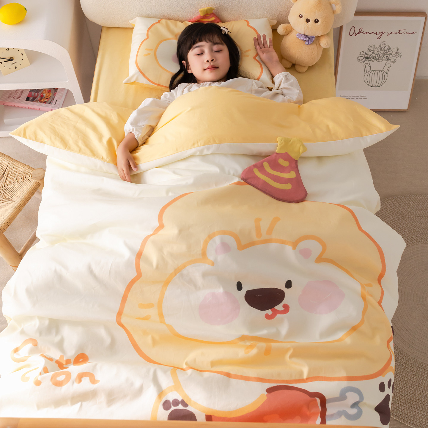 a类纯棉幼儿园被子三件套宝宝入园专用儿童床品被套被褥六七件套,淘宝优惠券,粉丝福利购,淘宝优惠卷