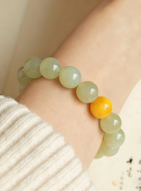 一兴冰透葡萄蜜蜡手串女时尚