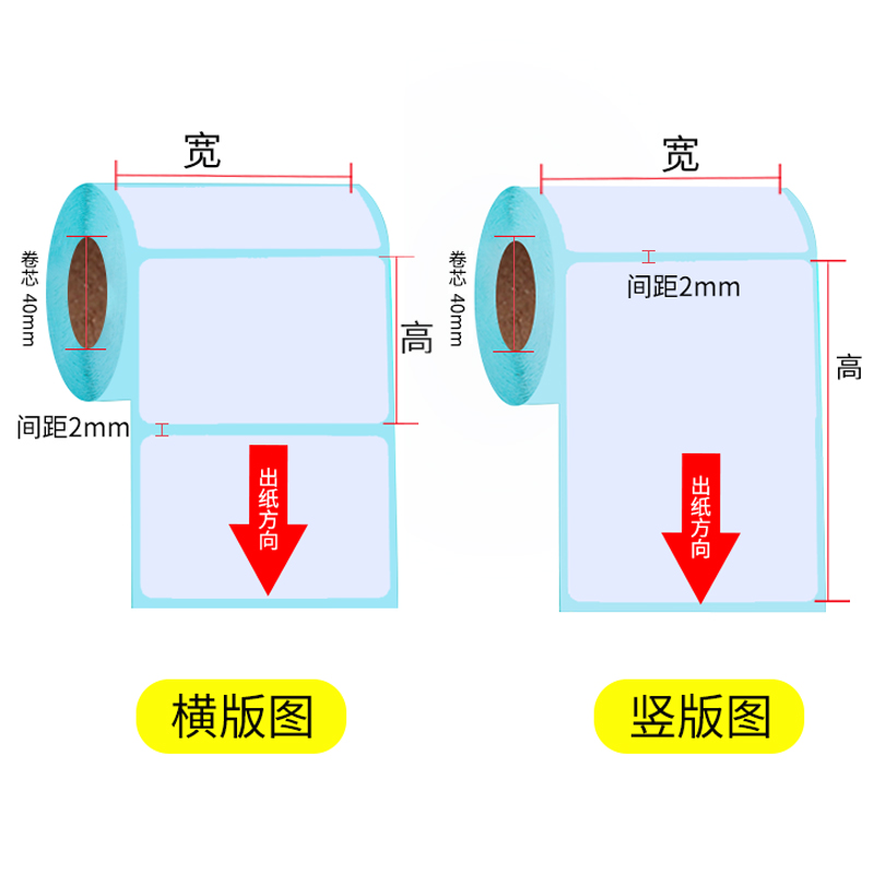 三防热敏打印纸整箱标签纸不干胶贴纸定制80x60 80x80 60x40空白快递卷纸条码电子面单自粘热敏打印纸标签纸