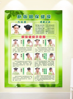 新眼睛眼保健操挂图6节眼