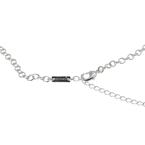 STUGAZIHappy Adoration银色多层珍珠蝴蝶项链原创设计时尚气质-图2