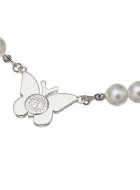 STUGAZI绿松石蝴蝶银锁骨链情侣