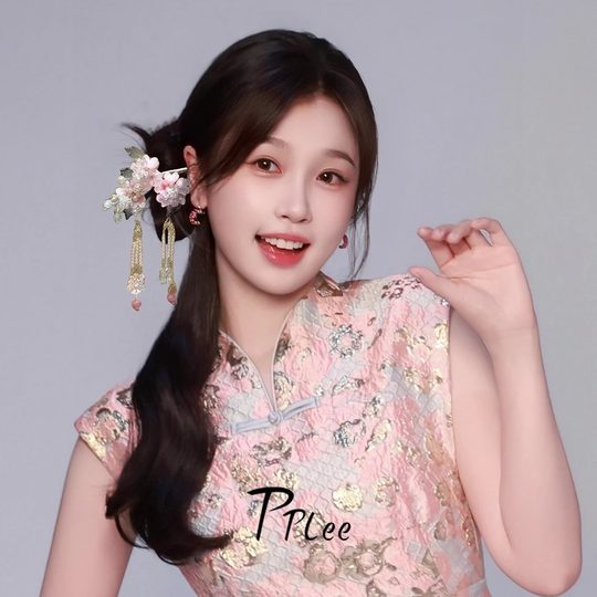酥荣棠春~虞书欣同款新中式花朵流苏发簪旗袍汉服步摇发钗旅行簪