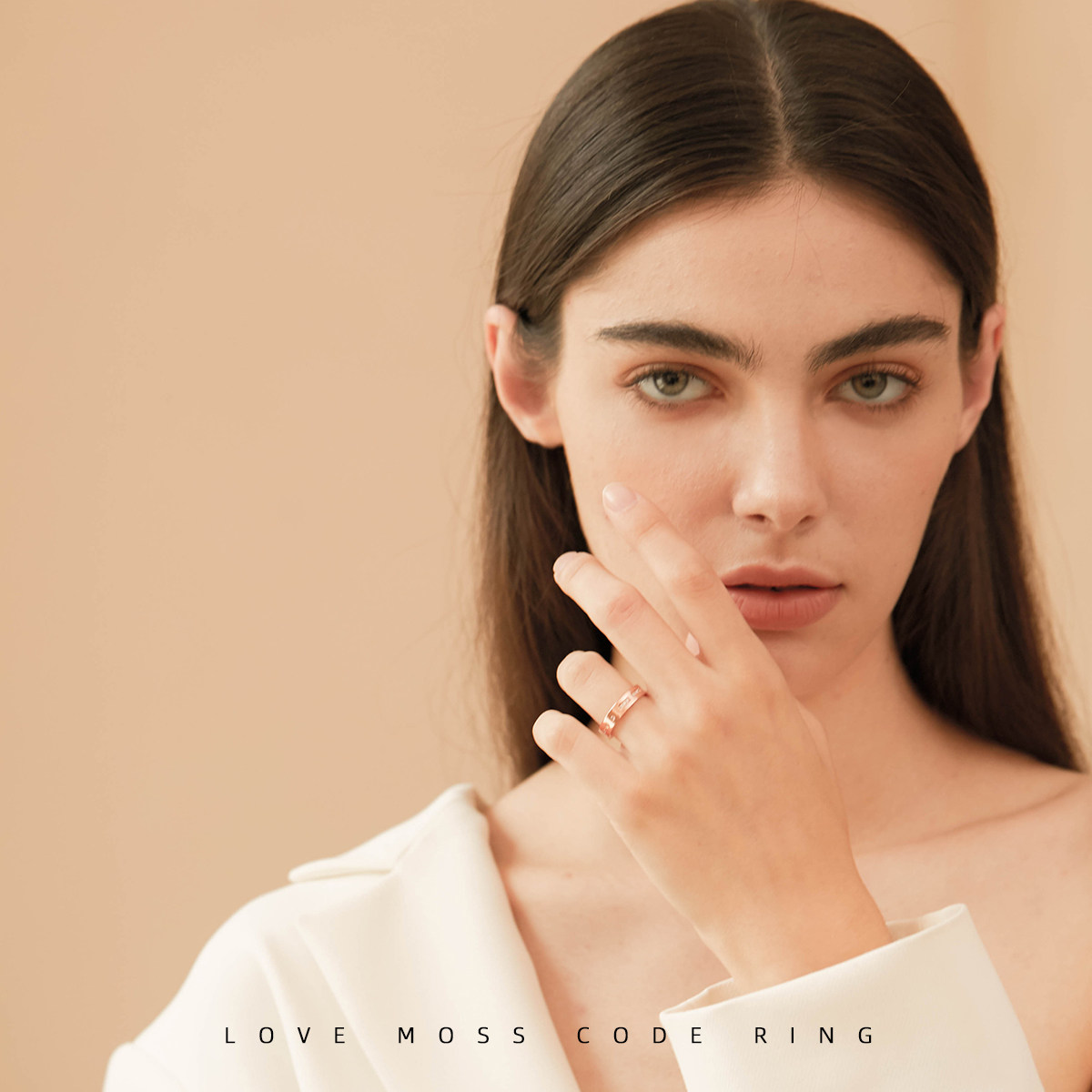 apm monaco摩斯密码女纯银玫瑰对戒 CHUMET海外戒指/指环