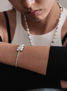 【生日礼物】APM Monaco40周年限量版小熊银珠手链女款生日礼物